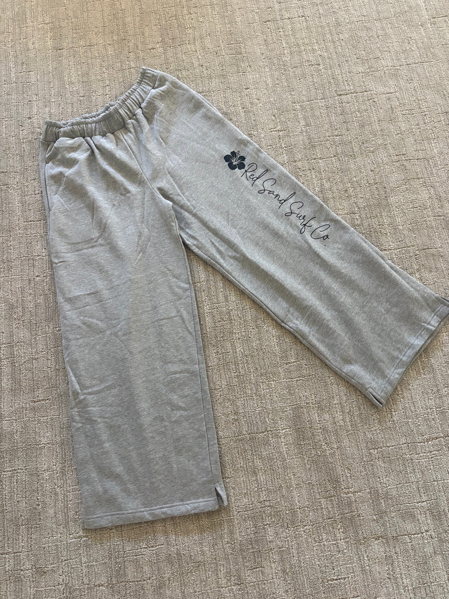 Wide leg sweatpants
